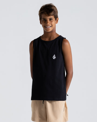 Regata Volcom Iconic Stone Juvenil Preta