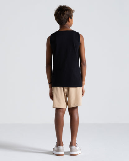 Regata Volcom Iconic Stone Juvenil Preta