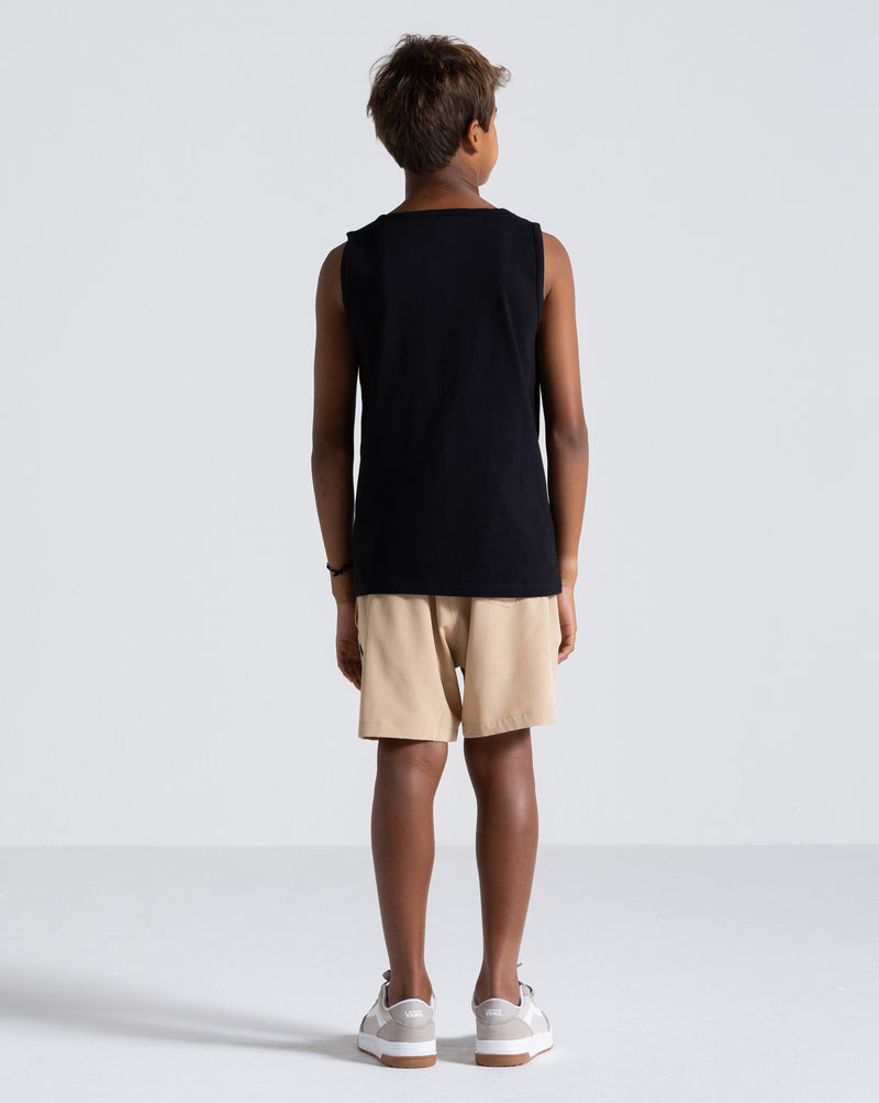 Regata Volcom Iconic Stone Juvenil Preta