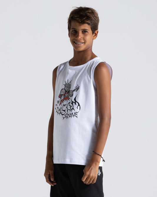 Regata Volcom Spikesnight Juvenil Branca