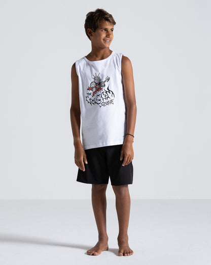 Regata Volcom Spikesnight Juvenil Branca