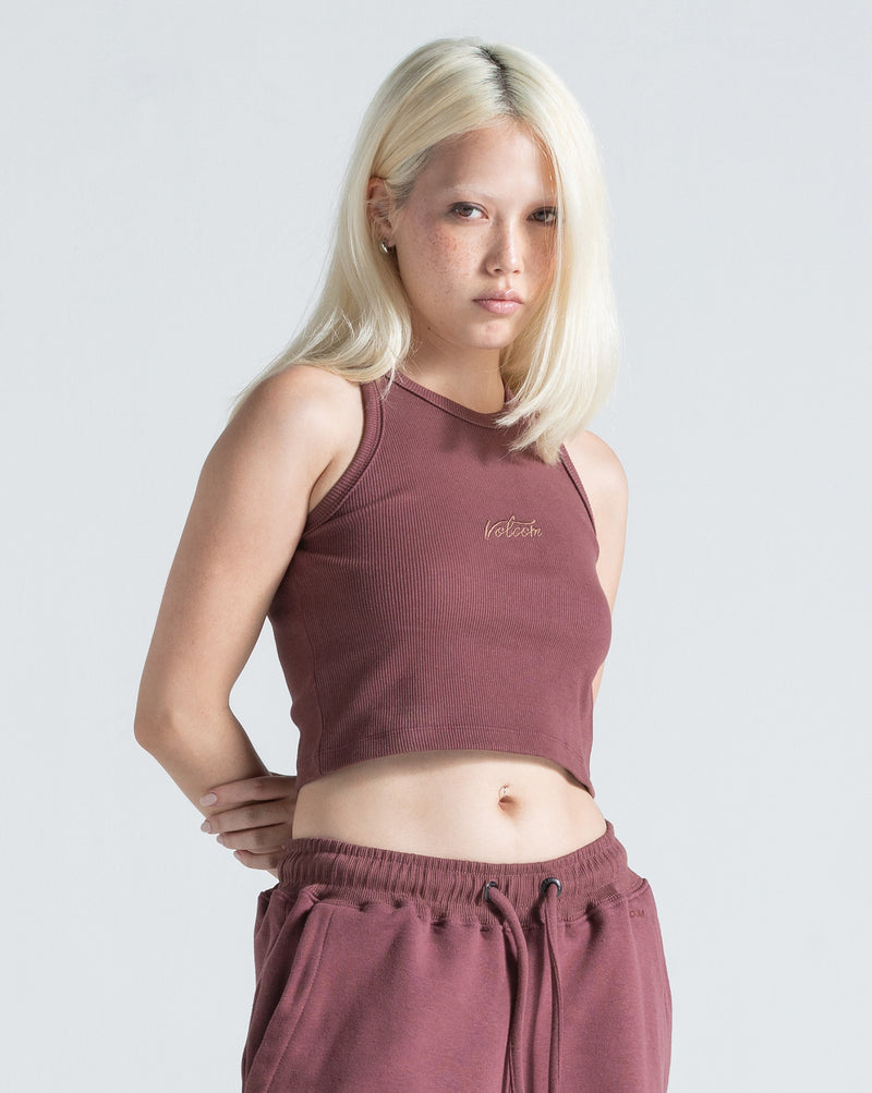 Regata Volcom Tight Tank Bordô