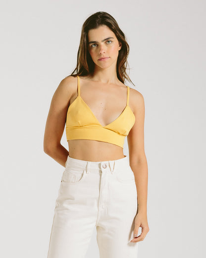 Top Volcom Single Stone Amarelo