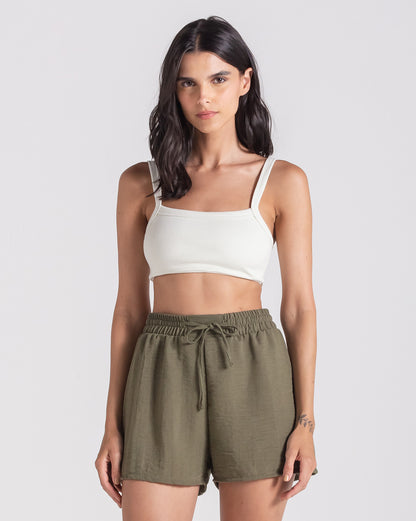 Top Volcom Riptide Off White