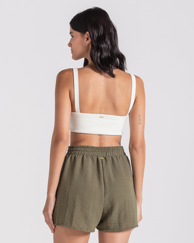 Top Volcom Riptide Off White