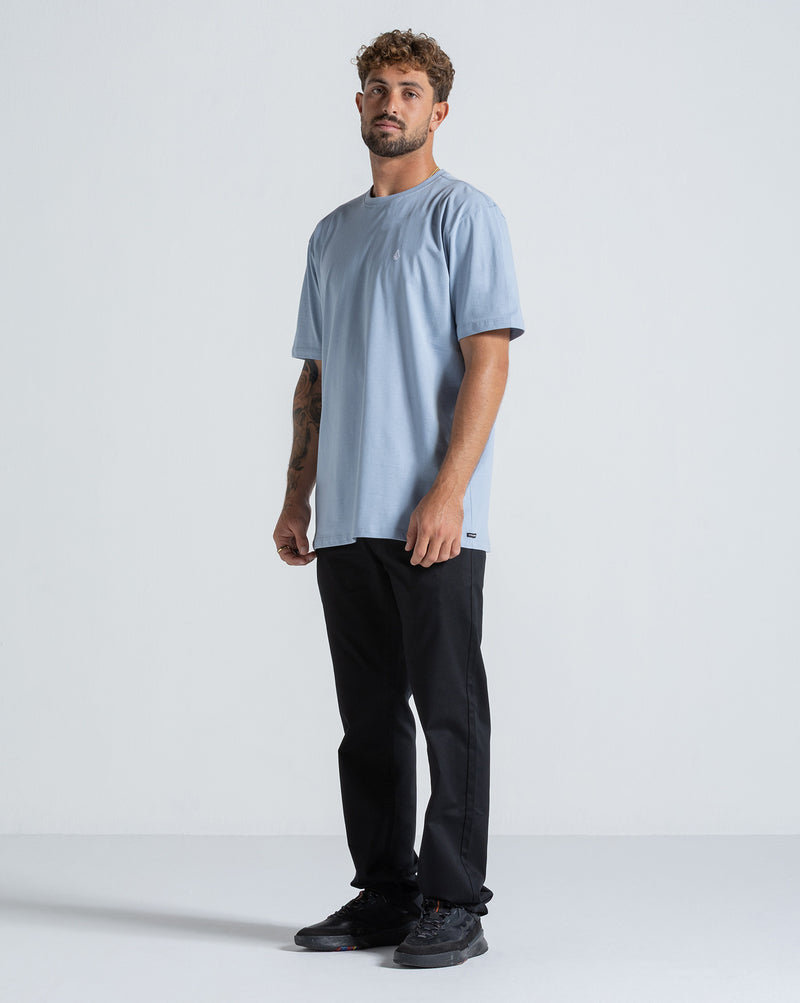 Camiseta Especial Volcom Corp Stone Azul Claro