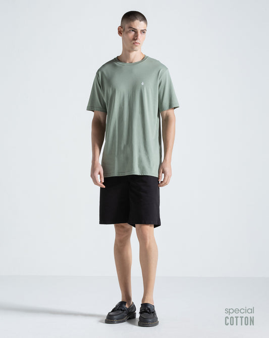 Camiseta Especial Volcom Corp Stone Verde Oliva