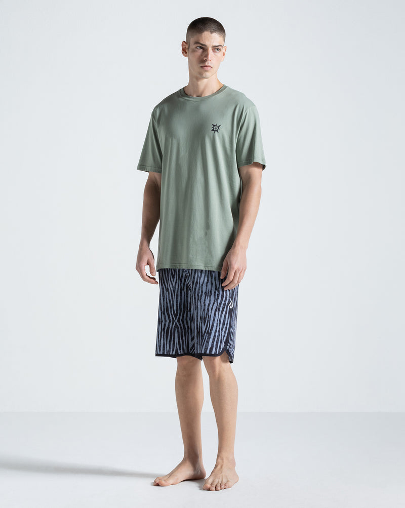 Camiseta Especial Volcom Slant Stone Verde Oliva