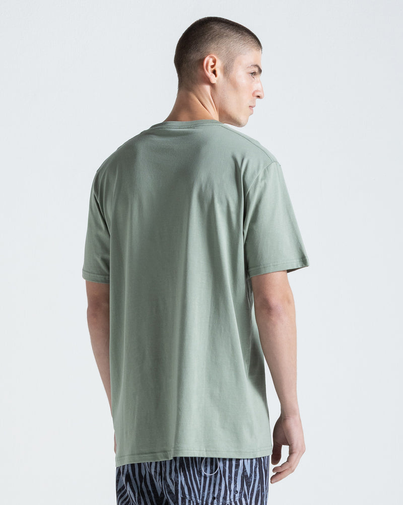 Camiseta Especial Volcom Slant Stone Verde Oliva