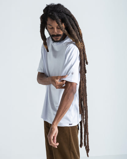 Camiseta Comfort Fit Volcom Circle Solid Branca
