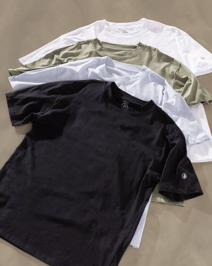 Camiseta Comfort Fit Volcom Circle Solid Preta