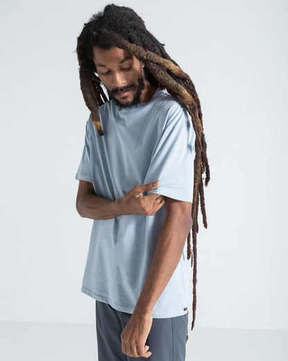 Camiseta Comfort Fit Volcom Circle Solid Azul Claro