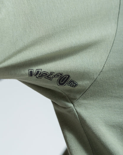 Camiseta Comfort Fit Volcom Circle Solid Verde Claro