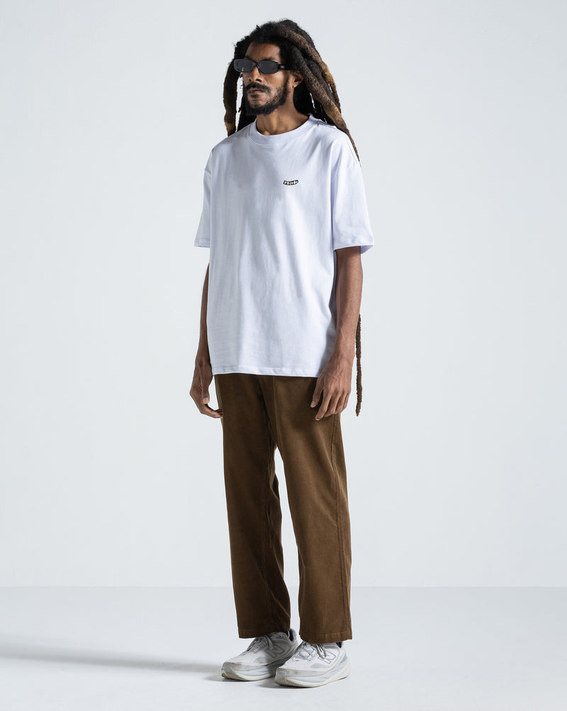 Camiseta Comfort Fit Volcom Pistol Stone Branca