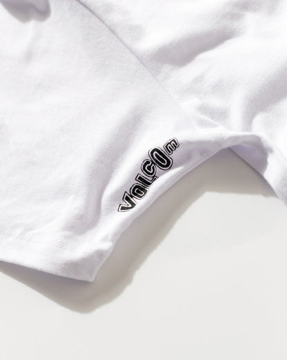 Camiseta Comfort Fit Volcom Pistol Stone Branca