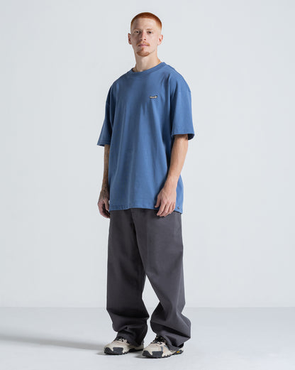 Camiseta Comfort Fit Volcom Pistol Stone Azul Escuro