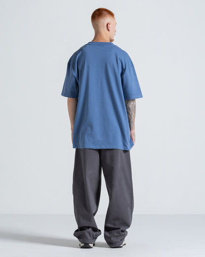 Camiseta Comfort Fit Volcom Pistol Stone Azul Escuro