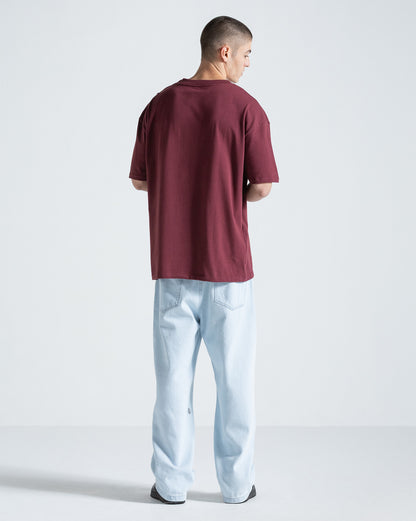 Camiseta Comfort Fit Volcom Pistol Stone Bordô