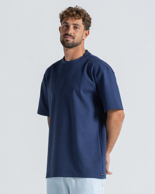Camiseta Especial Volcom Stencil Azul Marinho