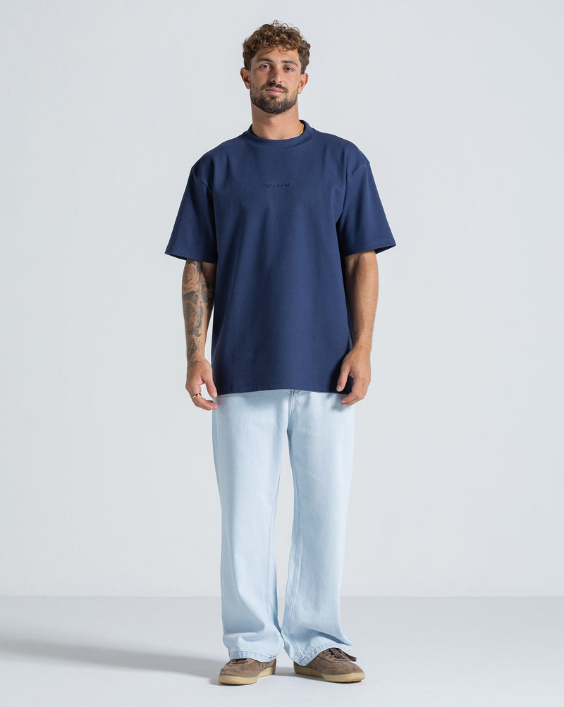Camiseta Especial Volcom Stencil Azul Marinho