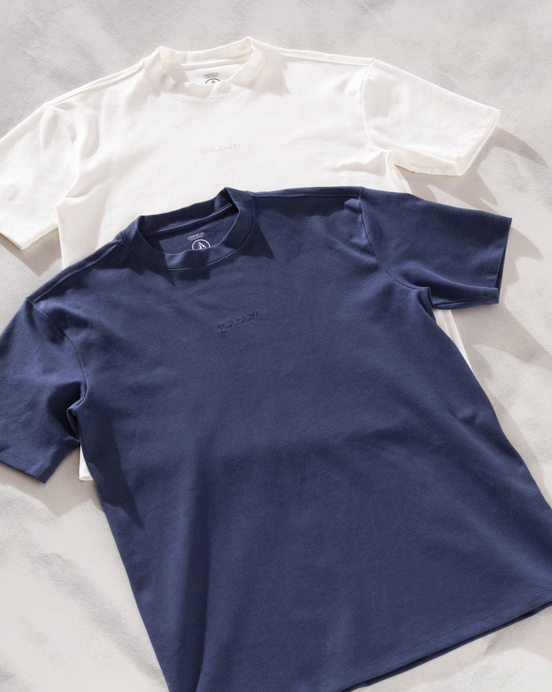 Camiseta Especial Volcom Stencil Azul Marinho