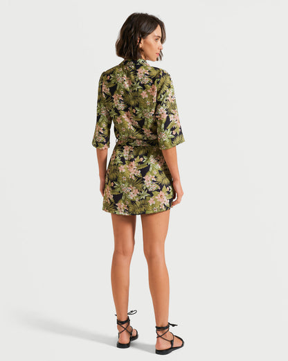 Vestido Volcom Frondly Fire Cover Up Floral