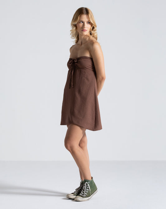 Vestido Volcom Dream Marrom