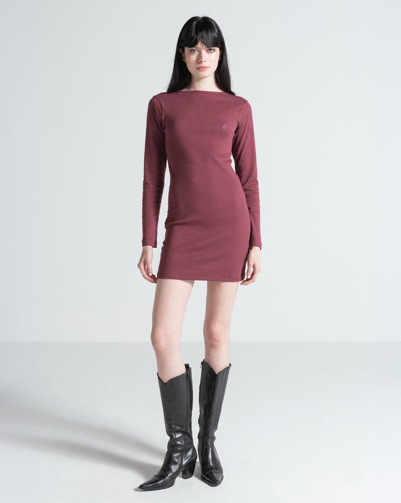 Vestido Volcom Small Tube Bordô