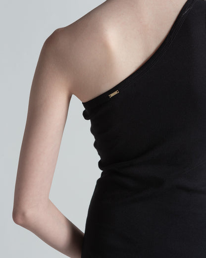 Vestido Volcom One Shoulder Preto