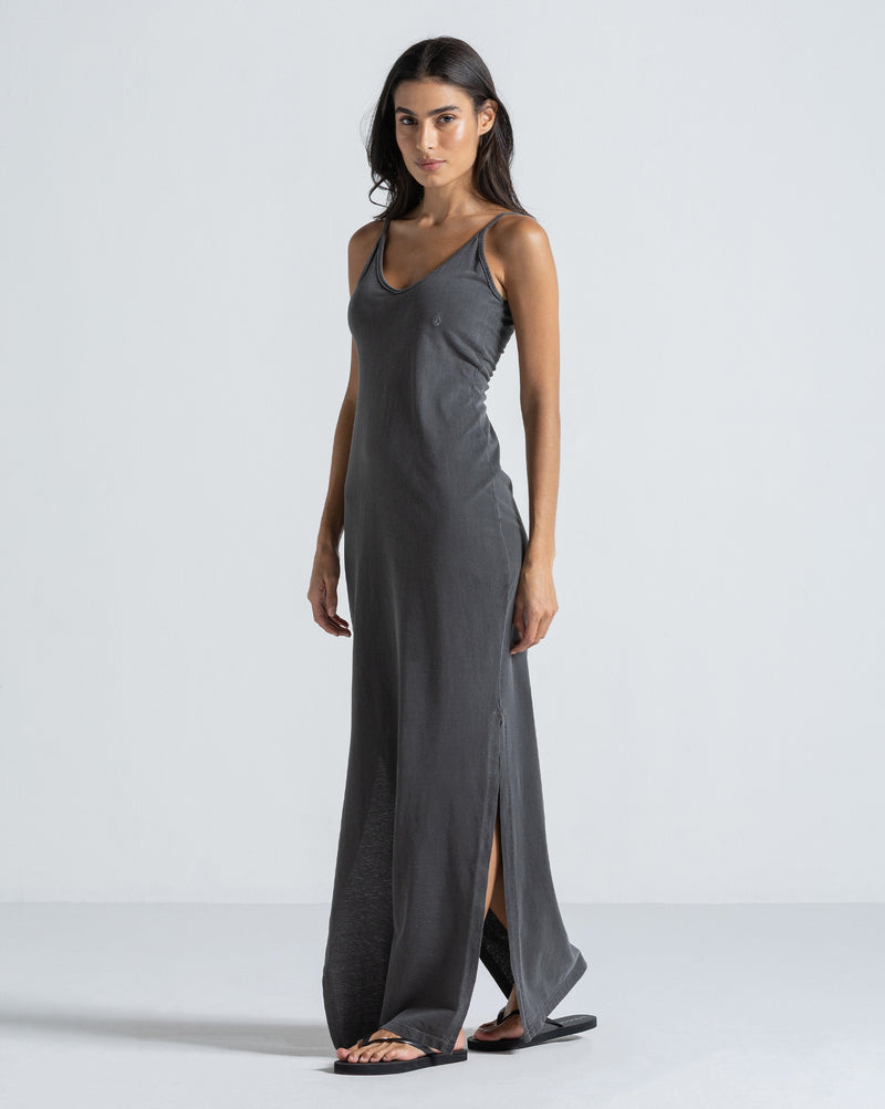 Vestido Volcom Stone Wash Preto
