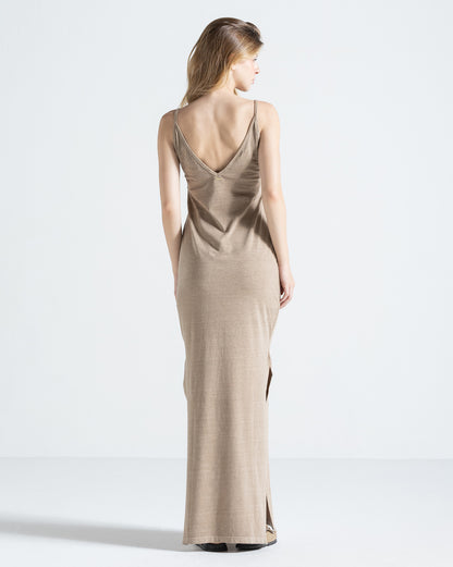 Vestido Volcom Stone Wash Bege