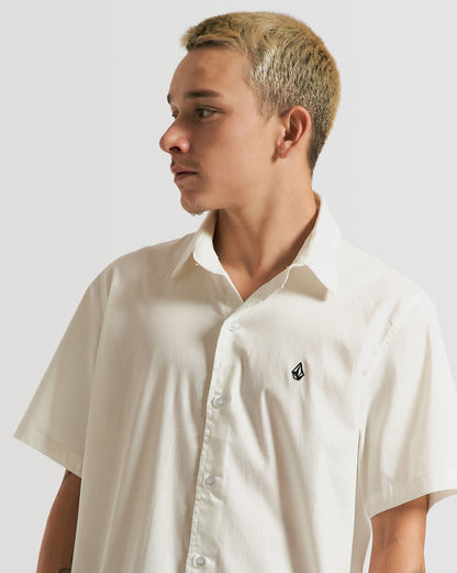 Camisa Volcom Solid Stone Off White