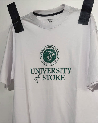 Camiseta Volcom Comfort U Of Stoke Branca